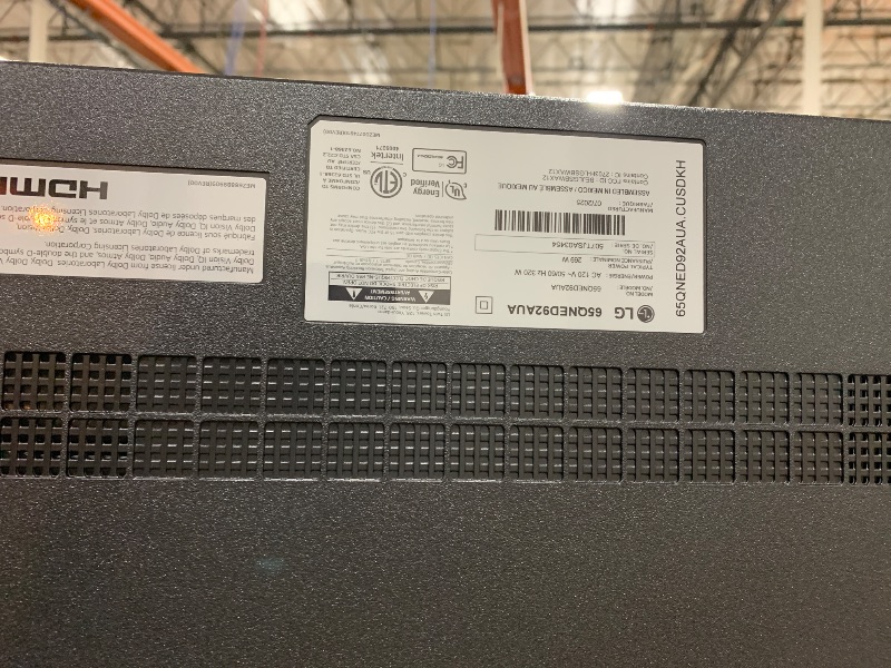 Photo 1 of LG 65-Inch Class QNED evo AI QNED92A Series Mini LED 4K Smart TV w/Dolby Atmos, Dolby Vision, HDR10, AI Super Upscaling 4K, Filmmaker Mode, Wow Orchestra, Alexa Built-in (65QNED92AUA, 2025)