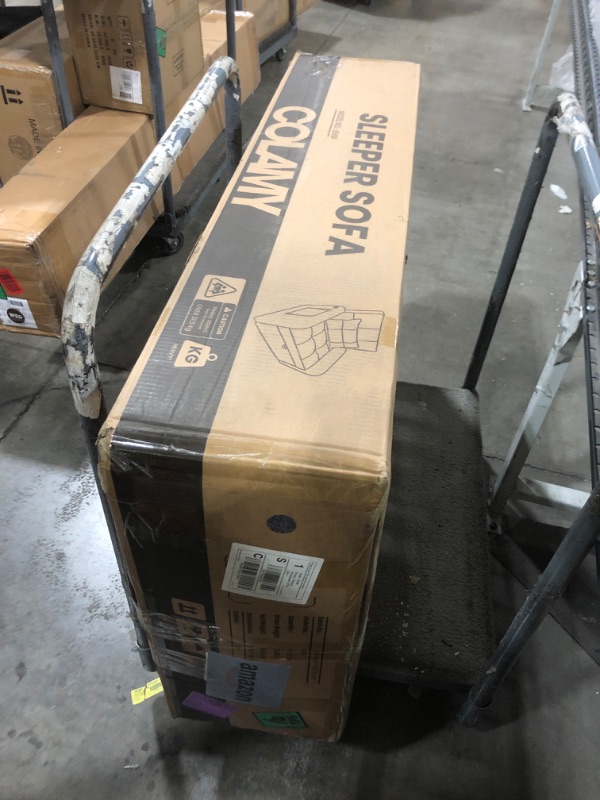 Photo 1 of Convertible Sleeper Chair-Fabric Futon Sofa Bed, Single Sleeper Sofa, Small Couch Bed with USB Port, Foldable Table, Pillow, Adjustable Backrest for Dorm/Bedroom/College Darkgrey