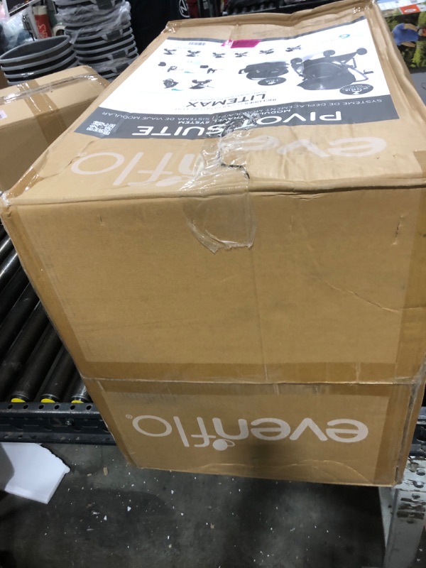 Photo 1 of Evenflo Pivot Suite Travel System with LiteMax Infant Car Seat with Anti-Rebound Bar Dunloe Black