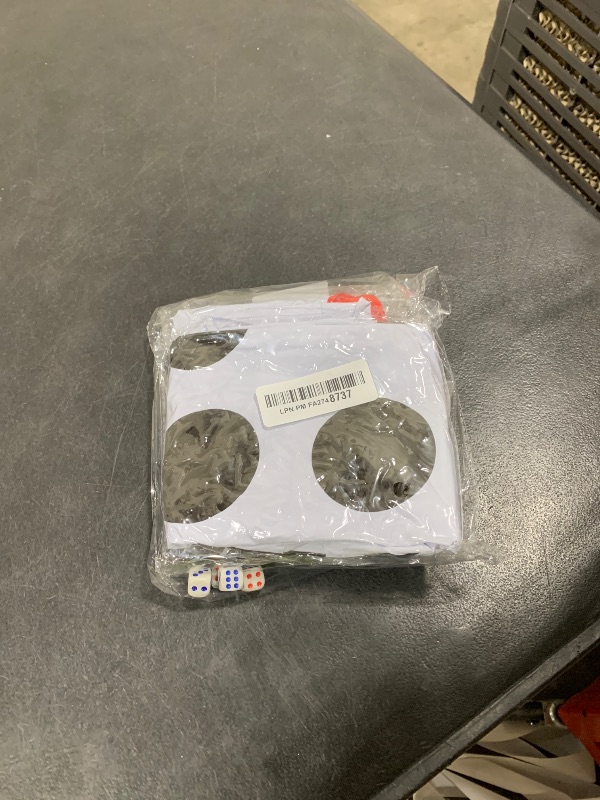 Photo 1 of 11.8" Jumbo Inflatable Dice, 2pack Outdoor Fun Giant Inflatable Dice Set and 12mm 10pcs Dice for Indoor and Outdoor Broad Game, Ludo and Pool Party (Red)