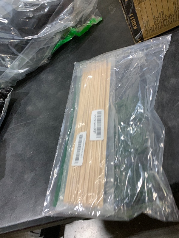 Photo 1 of 1/8" x 12" Round Wooden Dowel Rods Wood Round Dowels for Crafting, 100PCS Small Unfinished Wood Craft Sticks Hardwood Sticks Wooden Strips for Arts and DIYers, Miniature Buildings, Woodworking