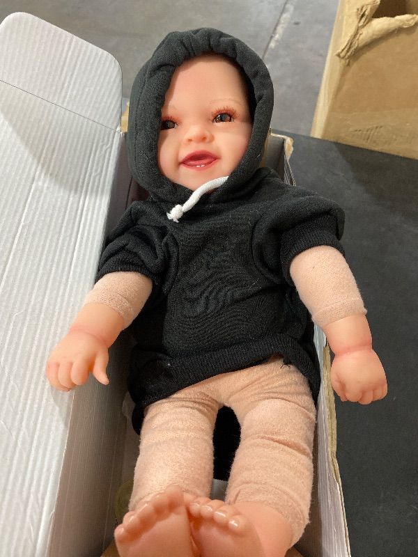 Photo 1 of BABESIDE Reborn Baby Dolls Bettie - 17 Inch Soft Body Realistic Baby Doll Girl Lovely Awake Blond Curly Hair Girl Bebe Reborn de Silicona Real Life Baby Dolls with Gift Box for Kids Age 3+ Collectors
