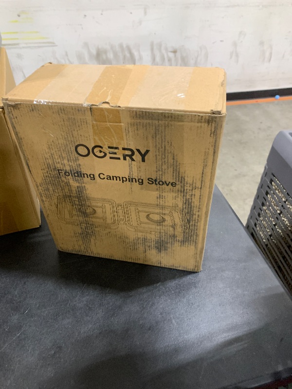 Photo 1 of OGERY 2-Burner Foldable Camping Stove with Griddle (Textured & Smooth) and Carrying Bag, Portable Propane Camp Stove with 2 Adjustable Burners & Piezo Ignition, for Camping Tailgating Essentials Gear