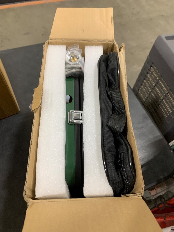 Photo 1 of OGERY 2-Burner Foldable Camping Stove with Griddle (Textured & Smooth) and Carrying Bag, Portable Propane Camp Stove with 2 Adjustable Burners & Piezo Ignition, for Camping Tailgating Essentials Gear