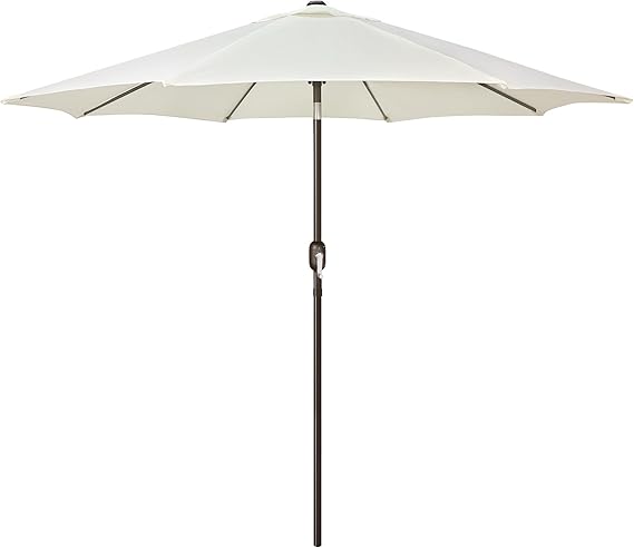 Photo 1 of ' Outdoor Patio Umbrella, Outdoor Table Umbrella, Yard Umbrella, Market Umbrella with 8 Sturdy Ribs, Push Button Tilt and Crank