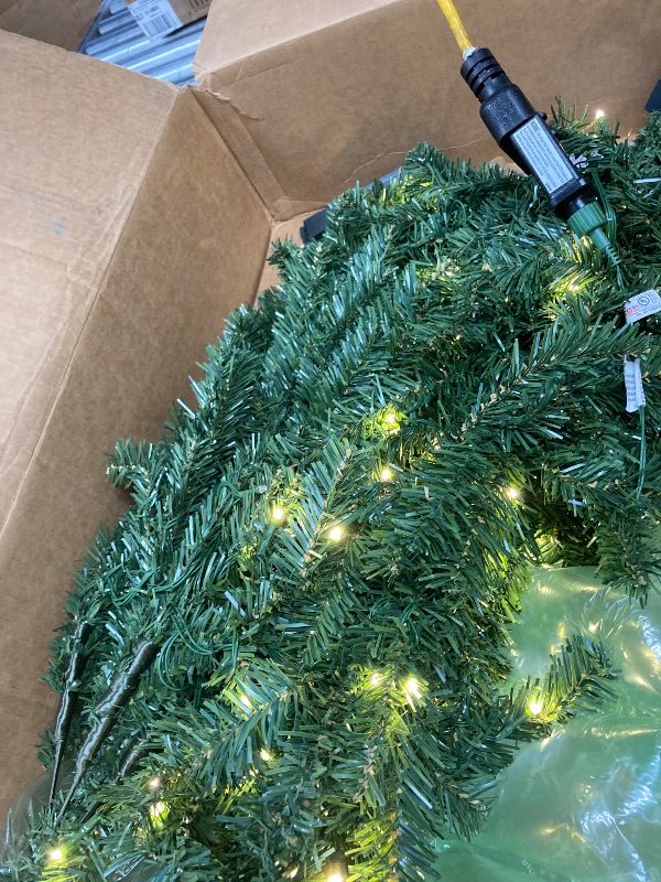 Photo 1 of 1 Pack 3 FT Pre-Lit Christmas Tree w/ 70 Lights 163 Tips, Hinged Artificial Holiday Xmas Christmas Decoration, Green