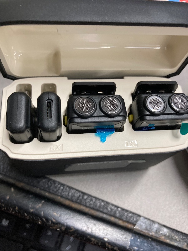 Photo 1 of PQRQP Wireless Microphone for iPhone, iPad, Android(Lightning/USB C), Dual Microphones 20 H Battery Life, Mini Microphone, Cordless Double Mics for Video Recording, YouTube, TikTok, 164FT