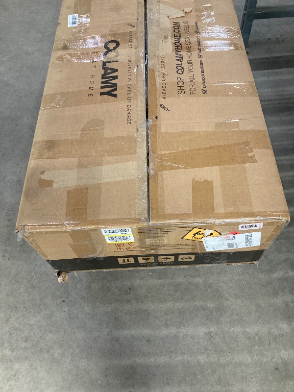 Photo 1 of ***(PARTS ONLY -INCOMPLETE -SELLING AS IS)***COLAMY 118" U-Shaped Sectional Couch, 4 Modular Piece Brown for Living Room