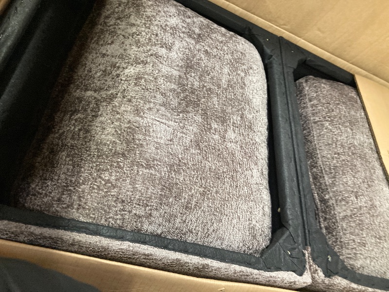 Photo 1 of ***(PARTS ONLY -INCOMPLETE -SELLING AS IS)***COLAMY 118" U-Shaped Sectional Couch, 4 Modular Piece Brown for Living Room