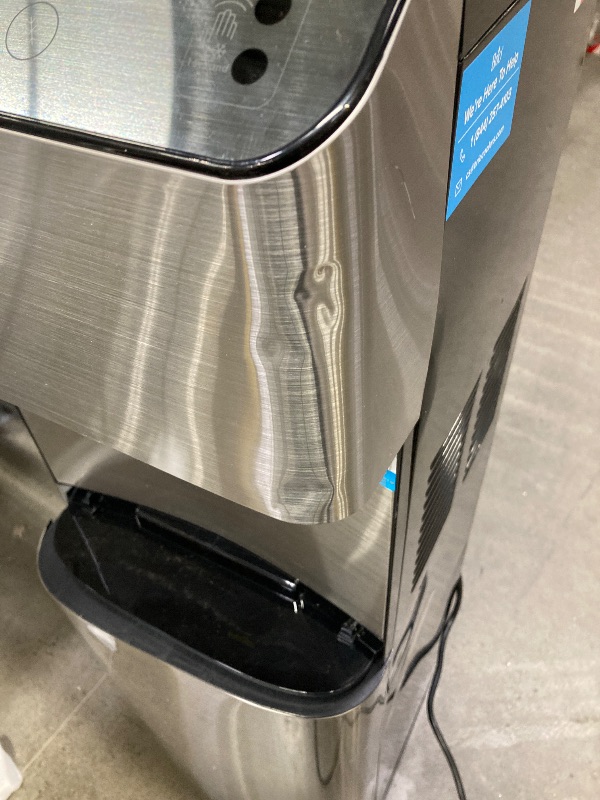 Photo 1 of **HAS DENT ON TOP AND DAMAGED DOOR- SEE PIC**700 Series Moderna 4-Stage Filtration Reverse Osmosis Touchless Bottleless POU Tri-Temperature Water Cooler Dispenser