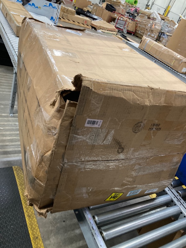 Photo 1 of ***BOX 1 ONLY/INCOMPLETE SET/MISSING PARTS***Vesgantti 143" L Shaped Modular Sectional Sofa, Comfy Corduroy Upholstered Modular Sectional Couches for Living Room, Modern Cloud Couch with Ottoman Deep Seat, Dark Grey