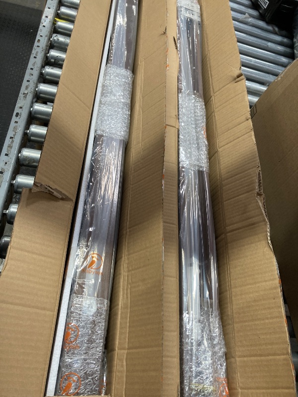 Photo 1 of ***2 BLINDS INCLUDED***Brown Poplar Wood Venetian Blinds, 49" W x 60" L x 7" D, Custom Fit Horizontal Window Shade for Home & Office, Light Filtering & Privacy, Easy Installation***2 BLINDS INCLUDED***