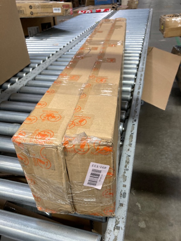 Photo 1 of ***2 BLINDS INCLUDED***Brown Poplar Wood Venetian Blinds, 49" W x 60" L x 7" D, Custom Fit Horizontal Window Shade for Home & Office, Light Filtering & Privacy, Easy Installation***2 BLINDS INCLUDED***