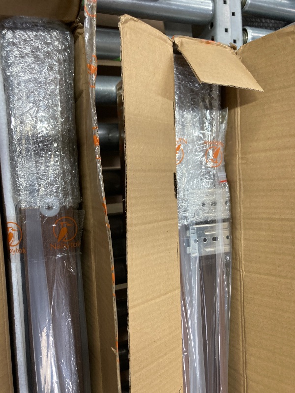 Photo 1 of ***2 BLINDS INCLUDED***Brown Poplar Wood Venetian Blinds, 49" W x 60" L x 7" D, Custom Fit Horizontal Window Shade for Home & Office, Light Filtering & Privacy, Easy Installation***2 BLINDS INCLUDED***