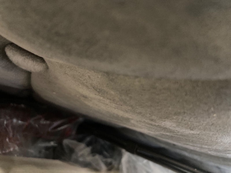 Photo 1 of BED FRAME, BLUE FABRIC 76" WIDE