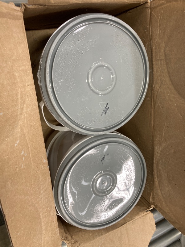 Photo 1 of ***1 CONTAINER HAS LEAKED***Red Devil 0641 Pre-Mixed Concrete Patch, 1 Gallon, Pack of 2, Gray, Made in USA***1 CONTAINER HAS LEAKED***