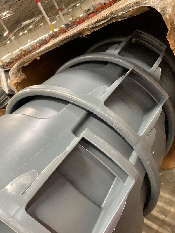 Photo 1 of ***PACK OF 4***Rubbermaid Brute 44 Gal Gray Plastic Garbage Can