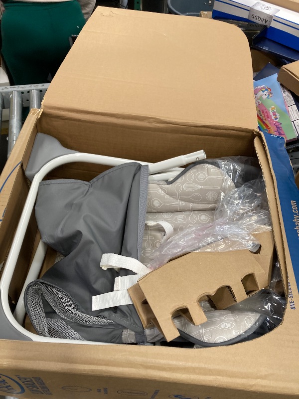 Photo 1 of ***MISSING PARTS**Graco Slim Snacker High Chair, Ultra Slim, Fast-Folding, Multiple Recline Positions, Comfortable Feeding, Whisk