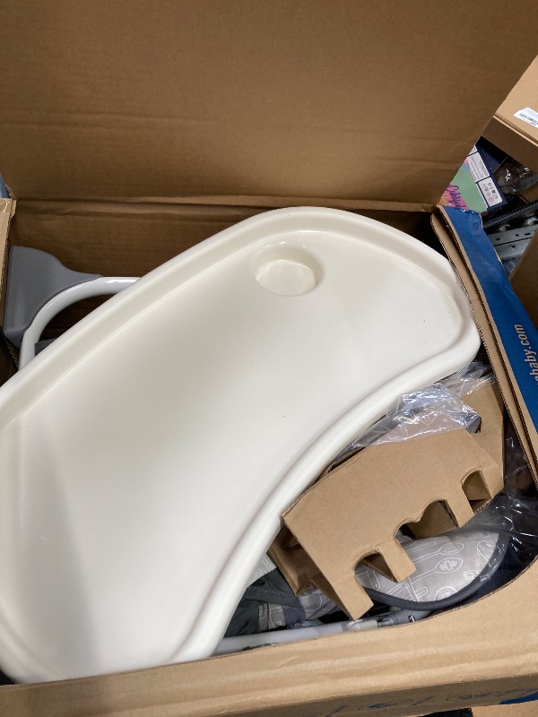 Photo 1 of ***MISSING PARTS**Graco Slim Snacker High Chair, Ultra Slim, Fast-Folding, Multiple Recline Positions, Comfortable Feeding, Whisk