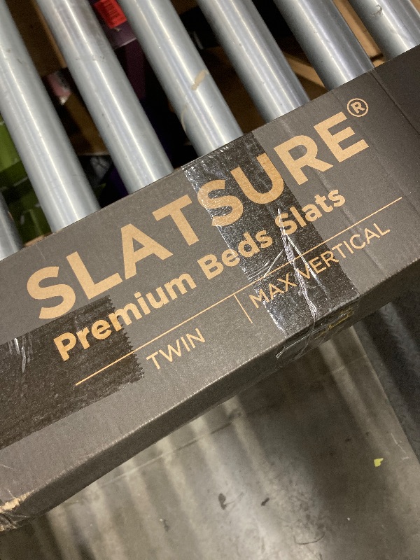 Photo 1 of ***BED SLATES ONLY*** Meliusly SlatSure Twin Size Bunkie Board – Heavy Duty Vertical Bed Slats & Foldable Wooden Support Board for Sagging Mattress or Platform Bed Frame, Box Spring Alternative and Replacement