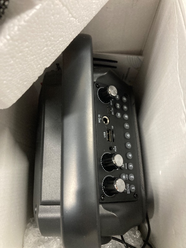 Photo 1 of Karaoke Machine, Portable Bluetooth Speaker with 2 Wireless Microphones for Adults & Kids with Lights, Karaoke Microphone with PA System Supports USB/TF/FM/AUX for Home Party Home System Packages