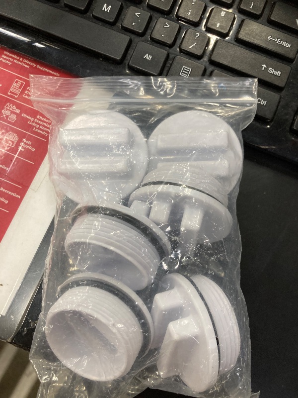 Photo 1 of [Upgraded] Canamax SP1022C 1.5 inch Pool Filter Drain Plug with O-Ring - Compatible with Hayward Pentair and Winterizing Pools During Winter Season - Pack of 6