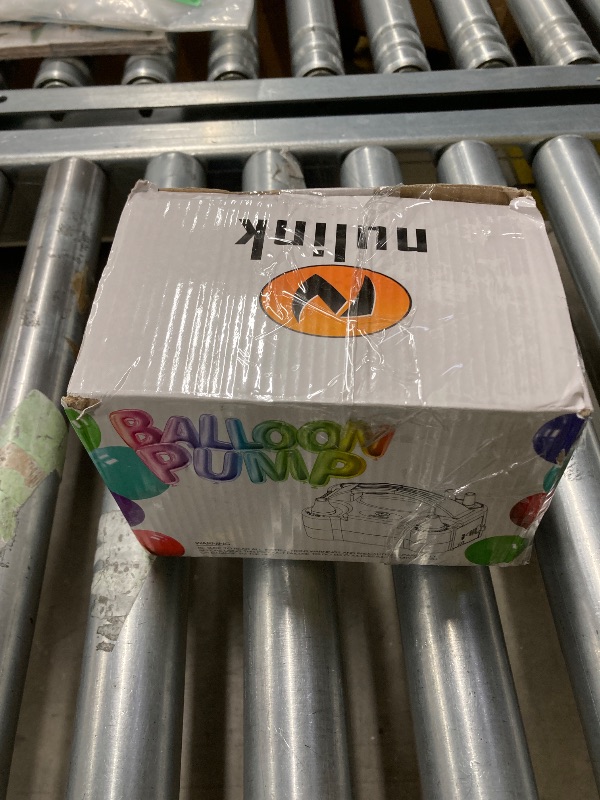 Photo 1 of ***(MISSING PARTS -SELLING AS IS)*** 
NuLink Balloon Pump Electric Portable Dual Nozzle Air Pump for Balloons Blower Pump Inflator for Decoration, Birthday Party [110V~120V, 600W, Purple]