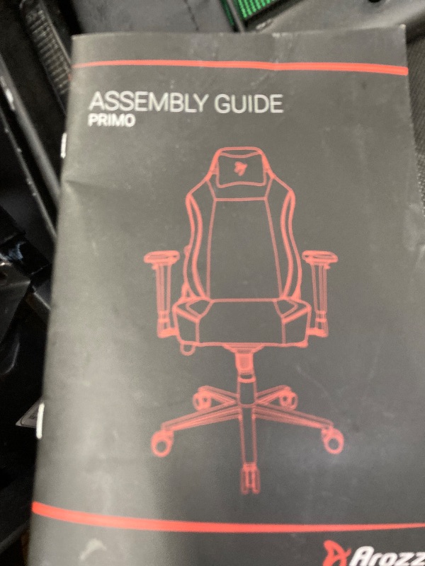 Photo 1 of ****used*******Arozzi Primo Premium PU Leather Gaming Chair Office Chair with Recliner Swivel Tilt Rocker Adjustable Height 4D Armrests Neck Pillow and Built-in Lumbar Adjustment - Black