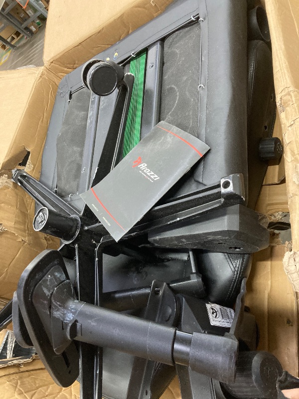 Photo 1 of ****used*******Arozzi Primo Premium PU Leather Gaming Chair Office Chair with Recliner Swivel Tilt Rocker Adjustable Height 4D Armrests Neck Pillow and Built-in Lumbar Adjustment - Black