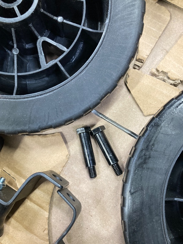 Photo 1 of ***(MISSING PARTS-SELLING AS IS)*** Westinghouse Outdoor Power Equipment WGen5300 Series Portable Generator Never-Flat Wheel and Handle Kit, Compatible with WGen5300DF and WGen5300DFc