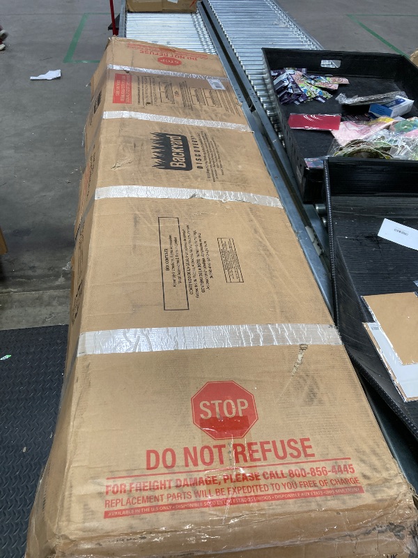 Photo 1 of **ONLY BOX #1**Backyard Discovery Buckley Hill Cedar Wood Swing Set with Wave Slide, Play Deck, Rock Wall Ladder, Belt Swings, Chalkboard, Canopy Roof, Outdoor Playset