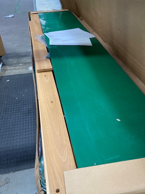 Photo 1 of **ONLY BOX #1**Backyard Discovery Buckley Hill Cedar Wood Swing Set with Wave Slide, Play Deck, Rock Wall Ladder, Belt Swings, Chalkboard, Canopy Roof, Outdoor Playset