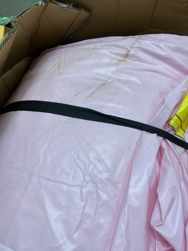 Photo 1 of 13FT 100% PVC Pink Bounce House Inflatable Bouncer with Air Blower Indoor and Outdoor Large Bouncing Castle Party Supplies & Holiday Decorations Easy to Install