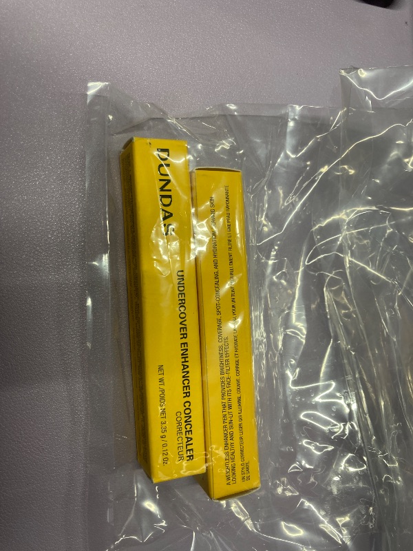 Photo 1 of **2 pak **Dundas Undercover Enhancer Concealer Stick Shade 1, Face Makeup for Natural Glowy Finish, Blurs Imperfections & Under Eye, Lightweight Medium Coverage, For All Skin Types, Gender Neutral, (Filter 1)