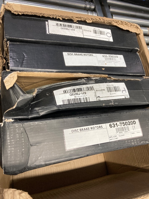 Photo 1 of **4 PAK**Drilled and Slotted Silver Zinc Brake Rotor 631-75020D