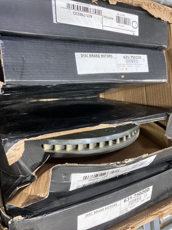 Photo 1 of **4 PAK**Drilled and Slotted Silver Zinc Brake Rotor 631-75020D