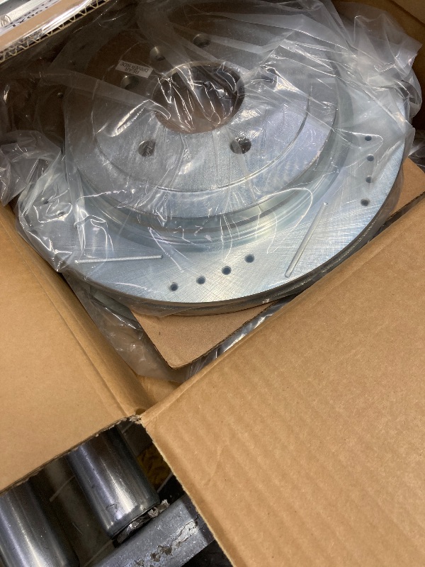 Photo 1 of **The description and photo are for reference only. The discs are AR82158XL-AR82158XR set 2**Power Stop POWERSTOP Drilled Slotted Rotors