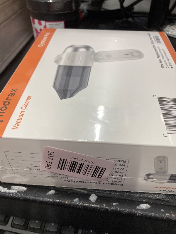 Photo 1 of ***Factory seal***
Nodrax Handheld Car Vacuum Cordless with Efficient Brushless Motor, 12000Pa High Power Suction and Extended Runtime, 4-in-1 Mini Hand Held Vacuum for Couch and Shop - White