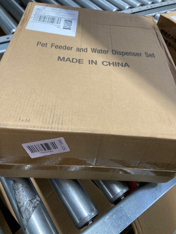 Photo 1 of ***Factory seal***
NKECOBJI Gravity Pet Feeder and Water Dispenser Set, Automatic Dog Feeder and Dog Water Dispenser for Dogs Cats Pets Animals Large Capacity(3.8L)