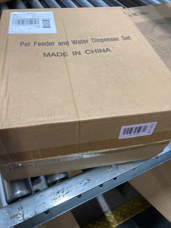 Photo 1 of 
***Factory seal***
NKECOBJI Gravity Pet Feeder and Water Dispenser Set, Automatic Dog Feeder and Dog Water Dispenser for Dogs Cats Pets Animals Large Capacity(3.8L)