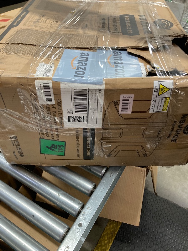 Photo 1 of ***Very used****
NBVOICE Professional Portable All-in-One Integrated 2-Way PA System Fixed Setup, Suitcase Design w/ 8-Channel Mixer, 2 Speaker Stands, Bluetooth, Mic for Performances, Presentations