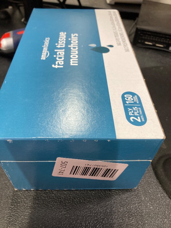 Photo 1 of ***Factory seal***
Amazon Basics 2-Ply Facial Tissue, 160 Count