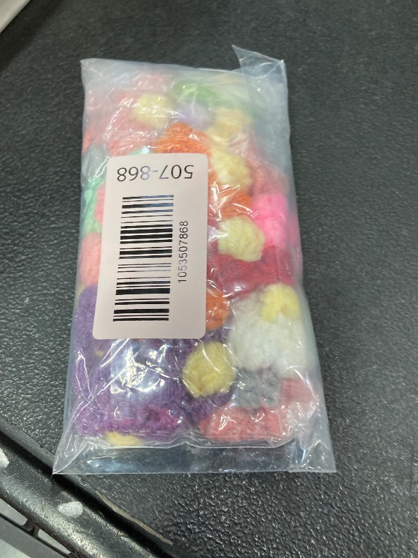 Photo 1 of PCS Colorful Mixed Crochet Flowers Sew Iron On Patches Handmade for DIY Hair Clothes Party Decor Crafts