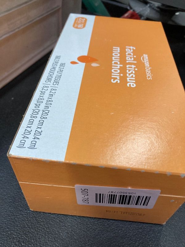 Photo 1 of ***Factory seal***
vAmazon Basics 2-Ply Facial Tissue, 160 Count