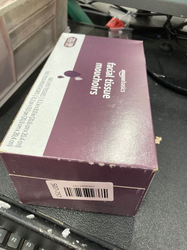 Photo 1 of ***Factory seal***
Amazon Basics 2-Ply Facial Tissue, 160 Count