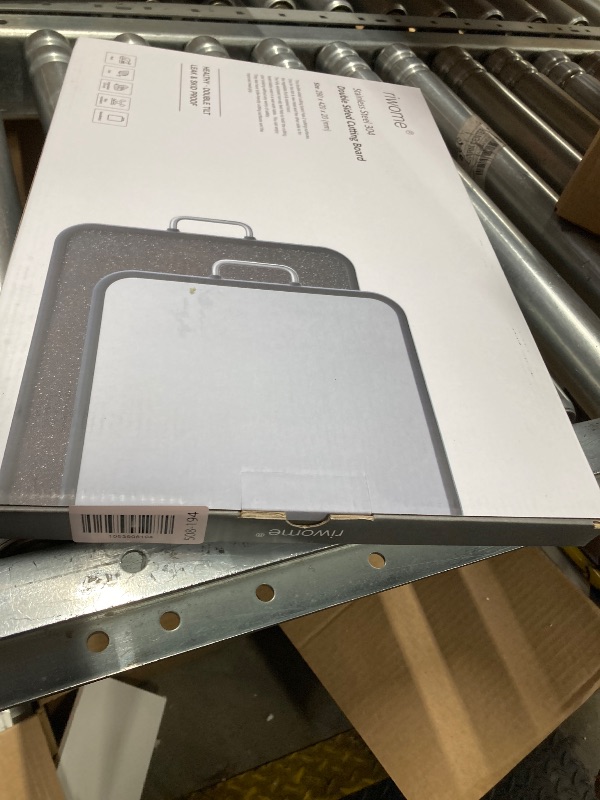 Photo 1 of ***Factory seal***
riwome Stainless Steel Cutting Board, Double Sided Cutting Boards for Kitchen, Stainless Steel and Wheat Straw PP Large Chopping Board.Dishwasher safe. (WHITE)