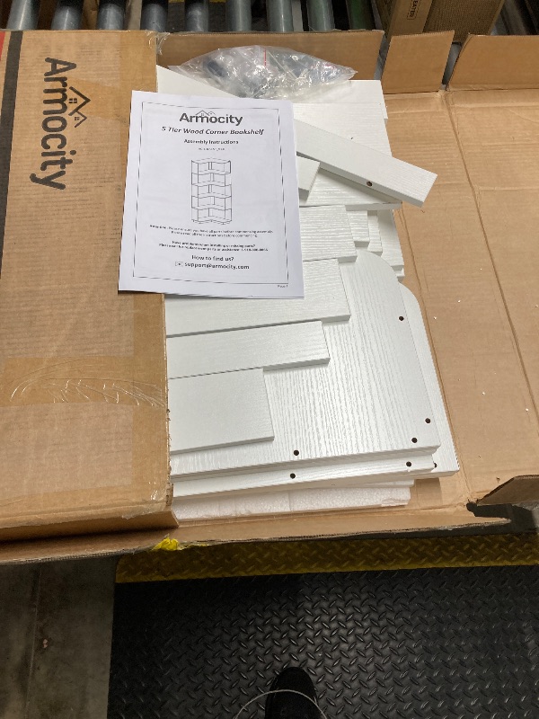 Photo 1 of
Armocity Corner Book Shelf - 6 Tier Corner Bookshelf Etagere Bookcase with Baffle, Freestanding L Shaped Display Shelf Stand for Home Office, Living Room,...