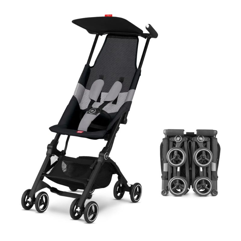 Photo 1 of 
gb Pockit Air All Terrain Ultra Compact Lightweight Travel Stroller with Breathable Fabric in Velvet Black