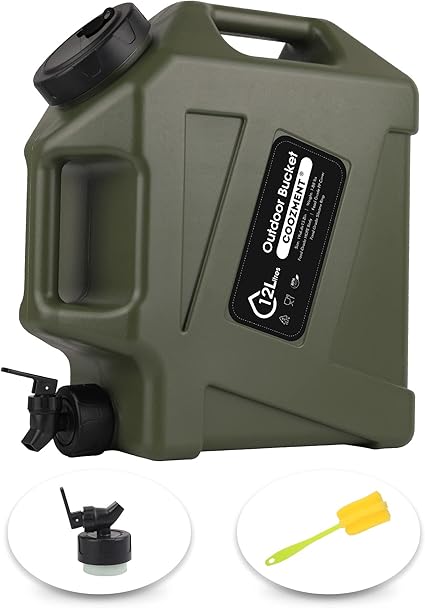 Photo 1 of
COOZMENT 3.2 Gallon/5 Gallon Water Containers with Spigot, BPA Free Water Jug, Military Green Water Tank, Multifunction Water Storage Containers for Camping...