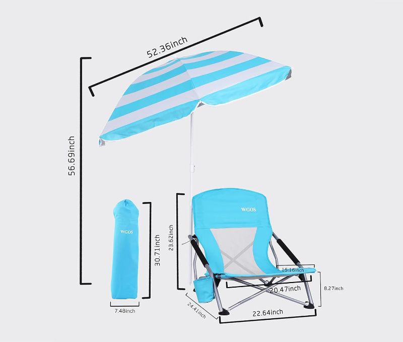 View 2 of ***COLOR IS BLACK AND GREY*****Lamberia Folding Beach Chair for Adults 2 Pack, Portable Low Beach Chairs with 300lbs Capacity, Lightweight Fodable Camping Chair for Travel, Picnic, Concert & Outdoor Activities  BLACK AND GREY